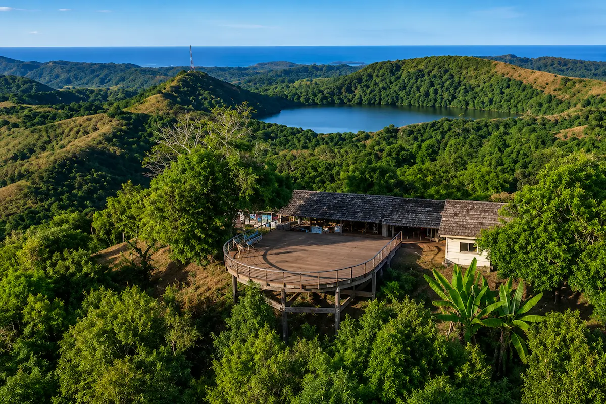 Aerial view of Mont Passot in Madagascar