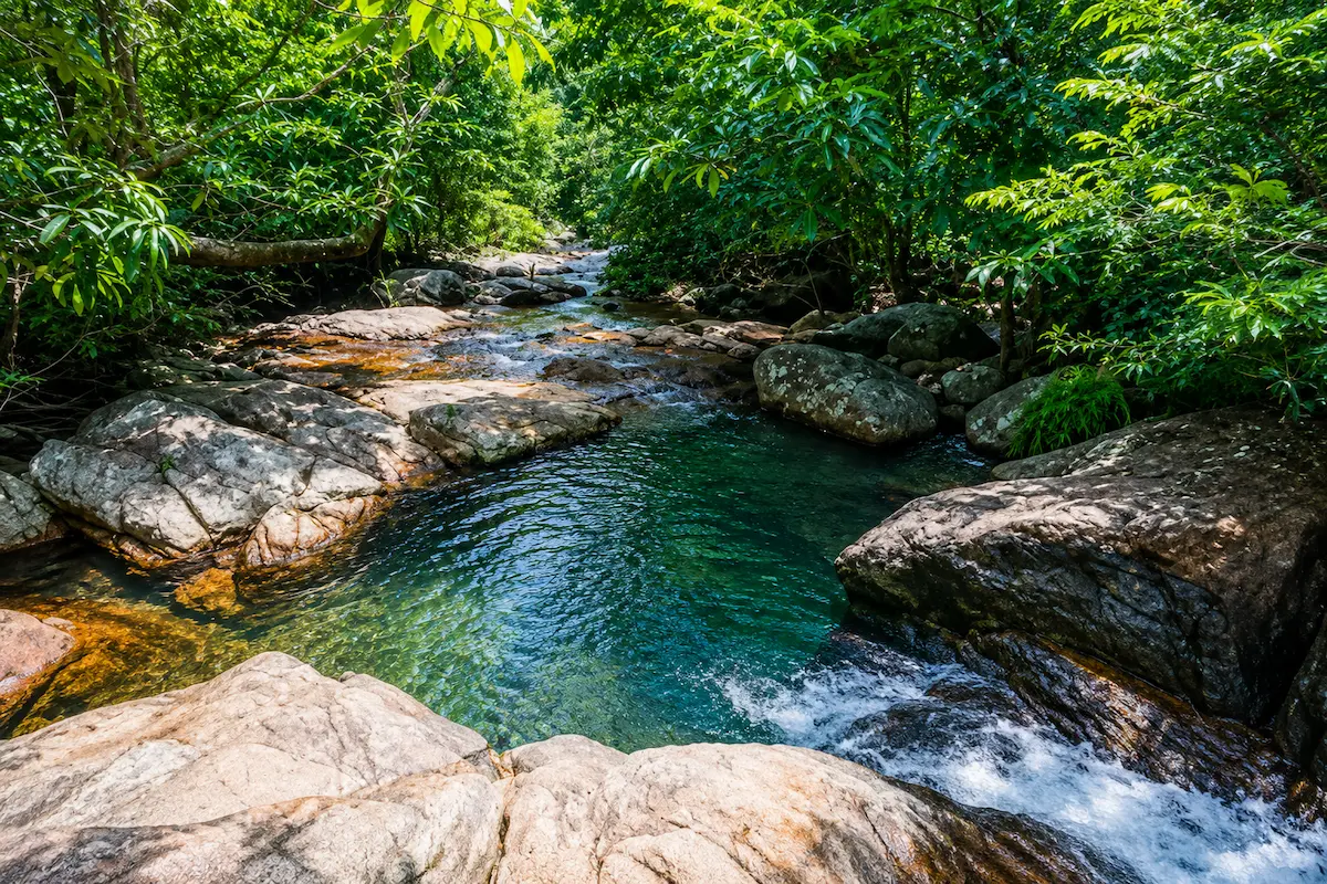 Water fall in Loko Be National Park, Madagascar