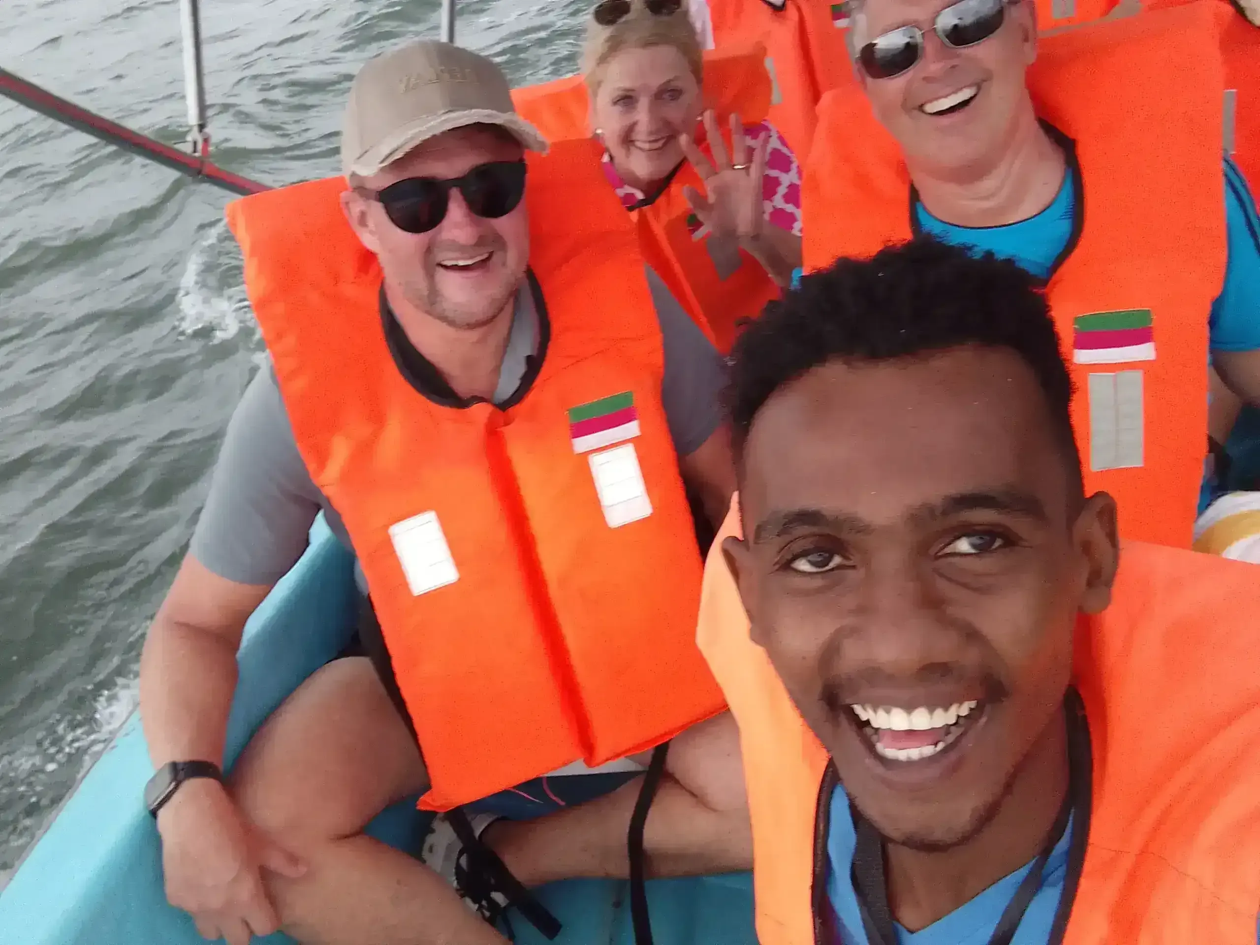 Heading to Nosy Komba with Germany clients by speed Boat